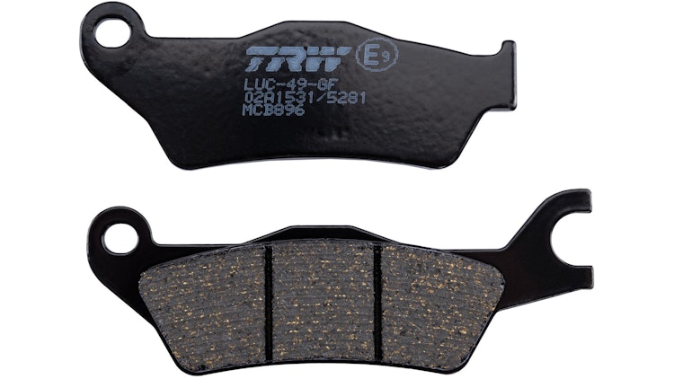 TRW Bremsbelag Typ Organisch mit ABE, Bremsbelag "MCB 896"