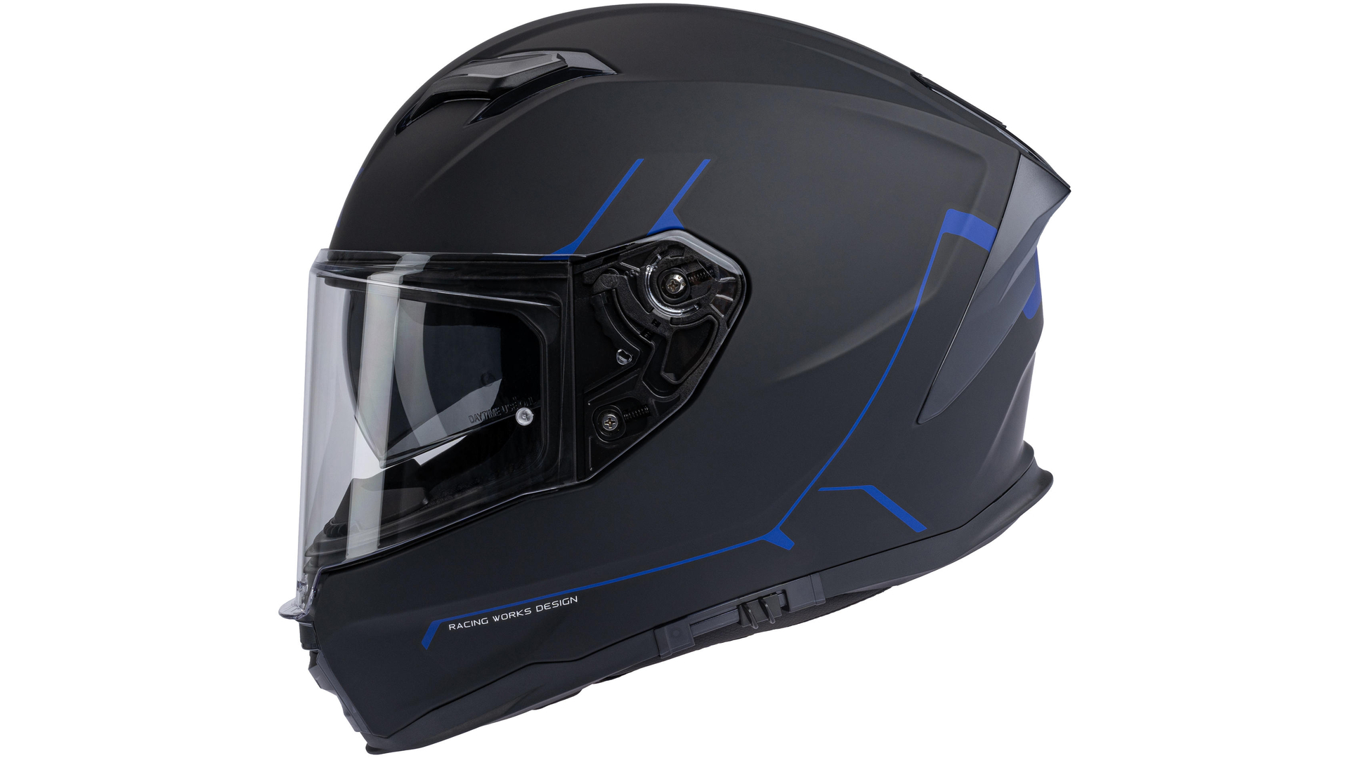 Spec X Integralhelm SX-82.03 Stinger L Schwarz Matt & Blau Stinger