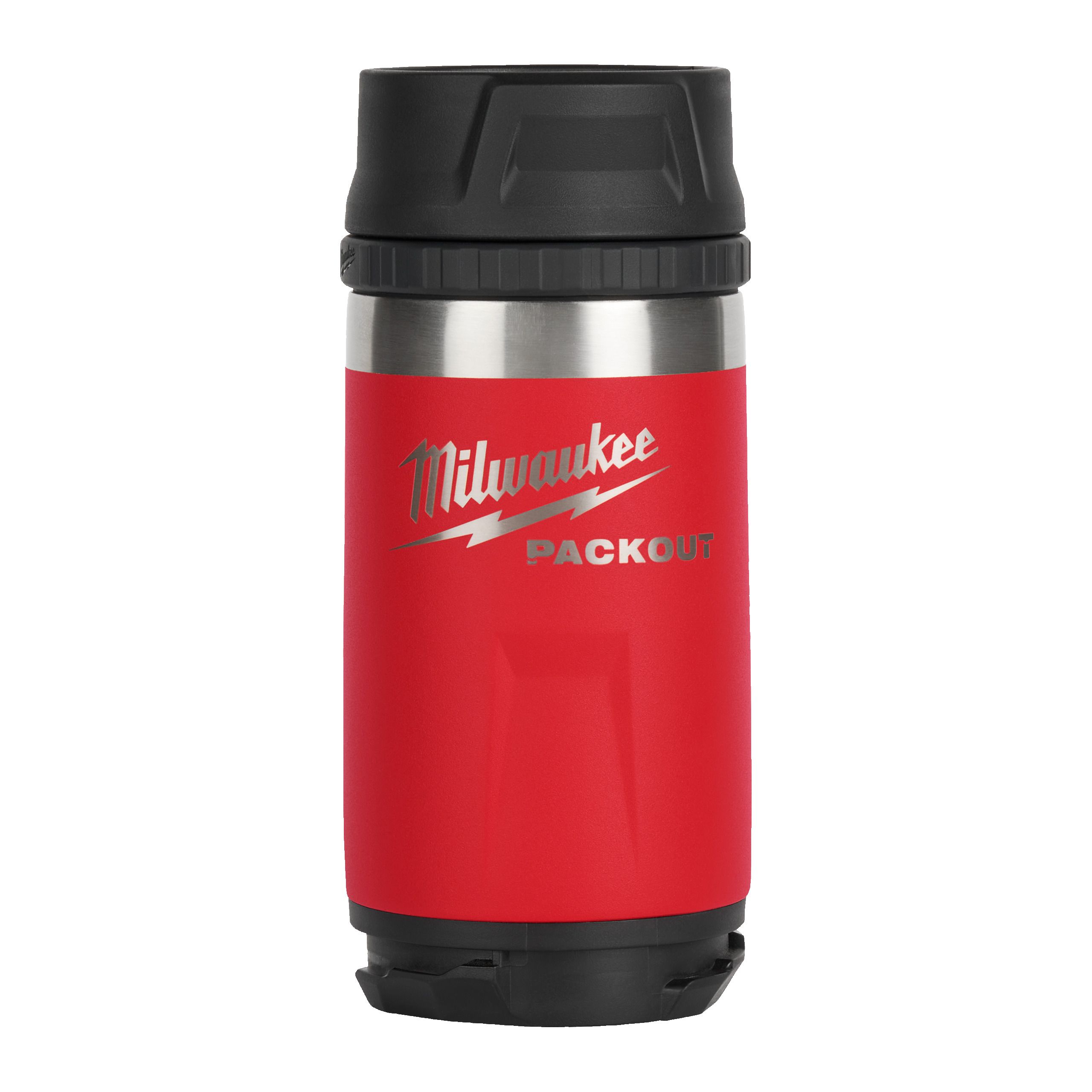 Milwaukee ﻿PACKOUT Isolierbecher 355 ml mit Trinkdeckel, rot 4932498977