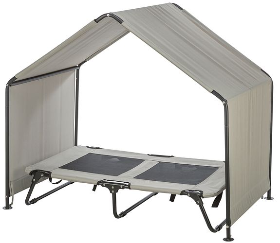 TRIXIE Überdachung für #28211, 90 × 85 × 70 cm, beige/schwarz