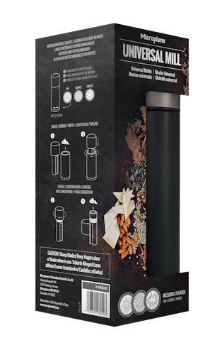 Microplane Universal Mühle SPECIALTY Schwarz
