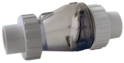 PVC-Rückschlagventil mit KupplungnØ 50 mm K-K - ohne Feder