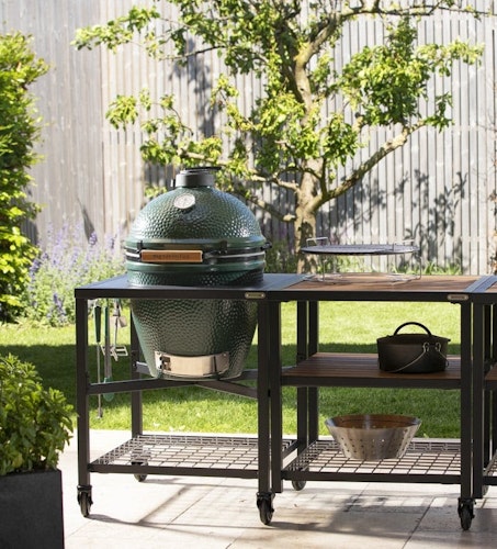 Big Green Egg Outdoorküche mit offener Erweiterung (ohne EGG)