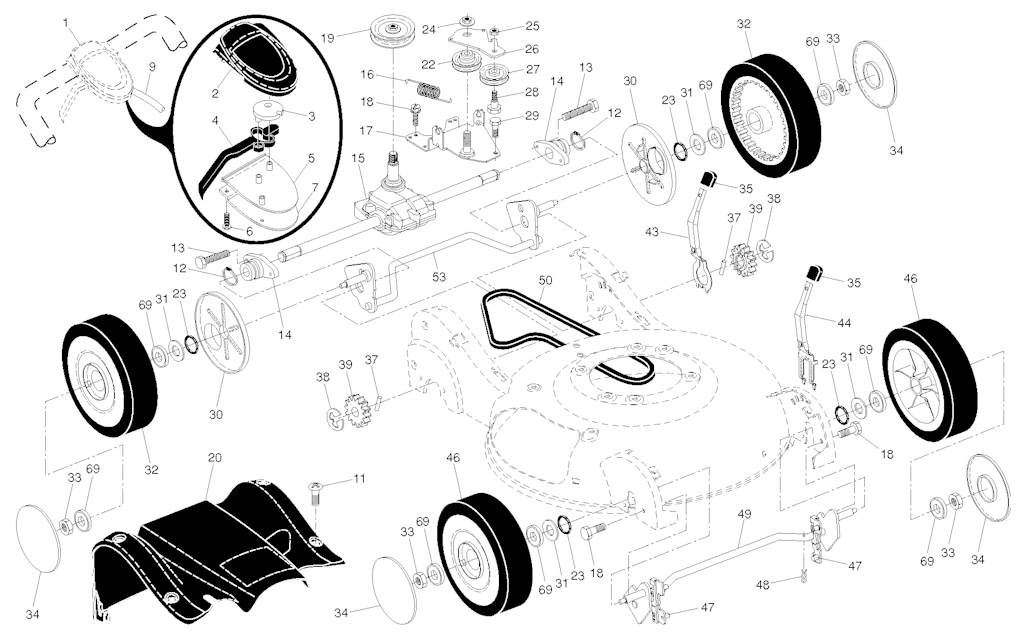 Explosionszeichnung Ersatzteile