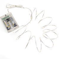 Konstsmide Weihnachtsbeleuchtung  Micro LED Lichterkette silberfarben Draht