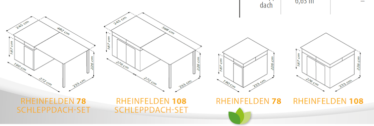 Pergart Metallgerätehaus Rheinfelden 78 - 108