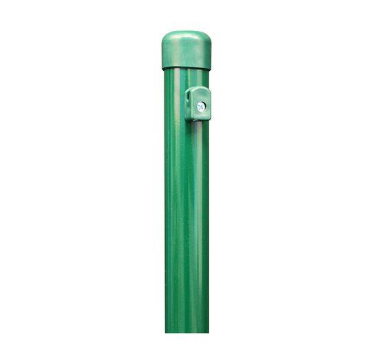 Alberts® Zaunpf.,zinkp.grün Kst.b.,Länge 2000mm,Pfostenst. ⌀42mm,Geflechth. 1500mm 613105