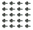 1 Pack á 20 Stück Spenglerschrauben anthrazit mit Dichtscheibe V2A, Abmessung 4,5x20