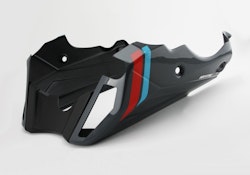 BODYSTYLE Sportsline Bugspoiler ABS Kunststoff grau/rot für YAMAHA MT-09 / SP 