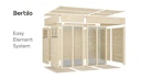 Vorschaubild Bertilo Gartenhaus Cubus 3 Office - 19 mm