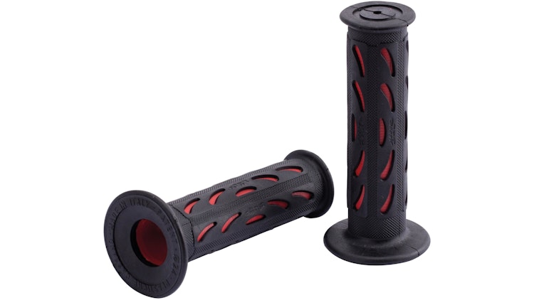 Progrip Griffgummi 724 Rot  / Schwarz Geschlossen Paar Ø22/25mm Länge 122mm