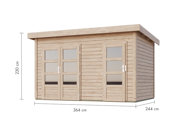 Karibu Woodfeeling Gartenhaus Tintrup - 28 mm