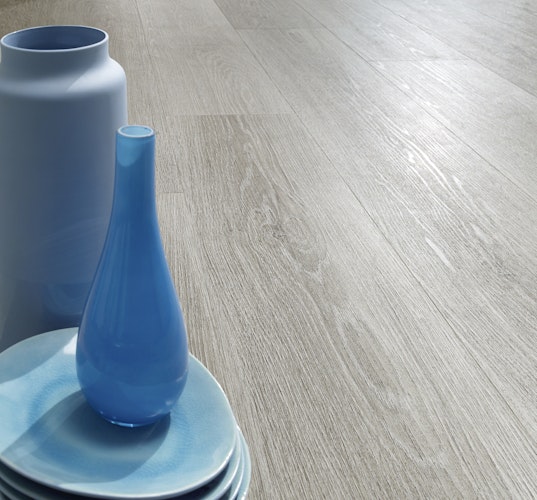 KWG Antigua infinity extend Silbereiche grau Designvinyl Fertigfußboden mit Microfase 180x22 cm