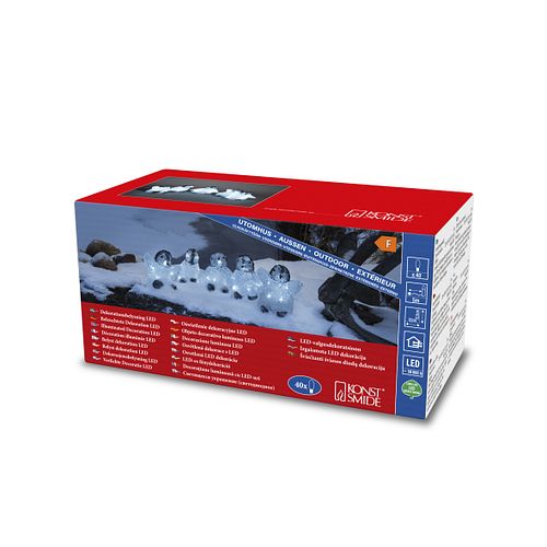 Konstsmide Weihnachtsbeleuchtung  LED Acryl Babypinguine 5er-Set