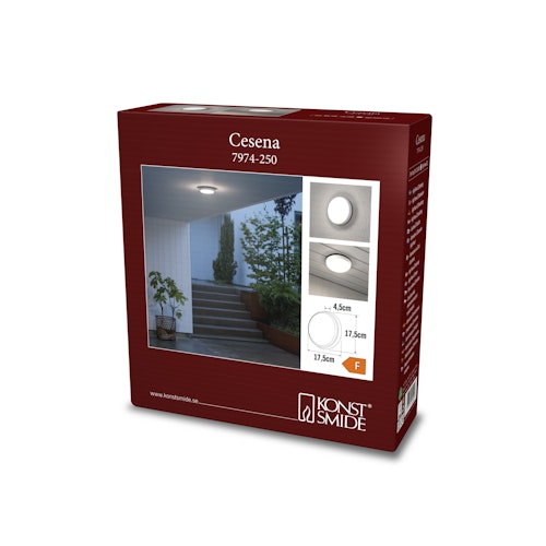 Konstsmide Wandleuchte Cesena, weiss, LED 10W (7974-250)