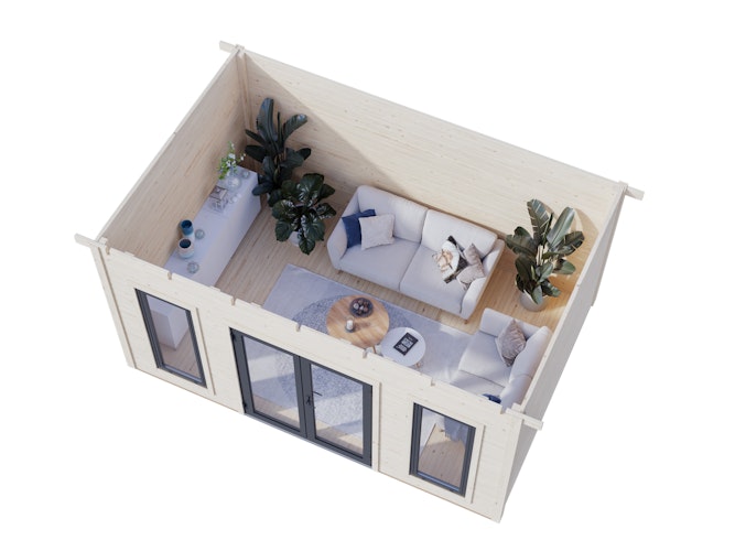 Palmako Gartenhaus Aurelia 12,7 m² - 44 mm