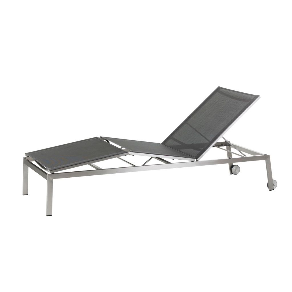 Diamond Garden Liege MONACO 45 cm hoch, Edelstahl gebürstet / DiGaLan