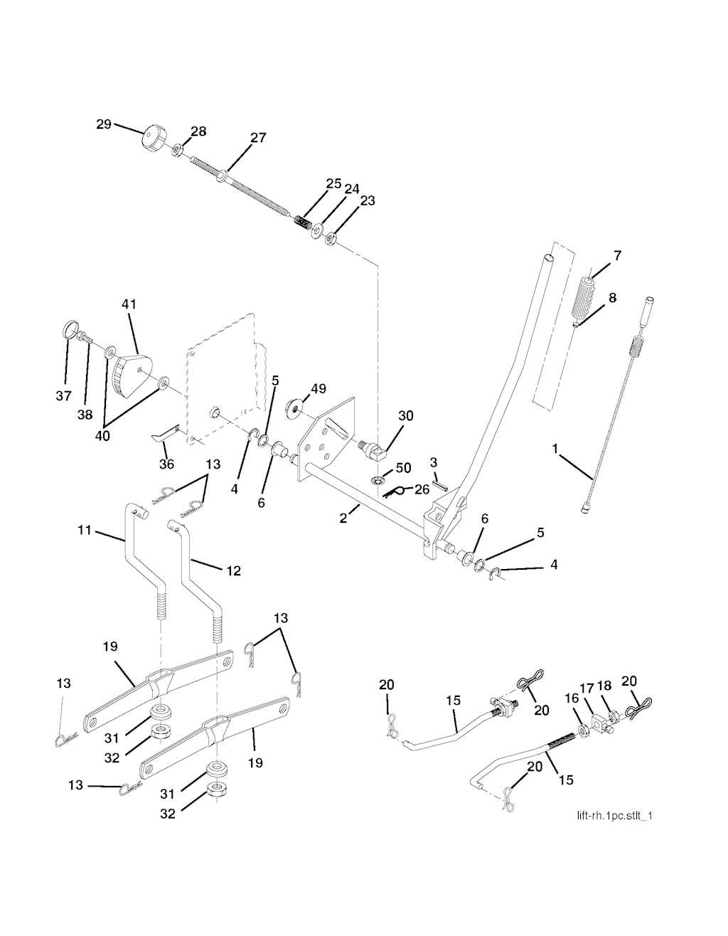 Explosionszeichnung Ersatzteile