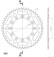 Supersprox Alu-Kettenrad 520 50Z (Gold)