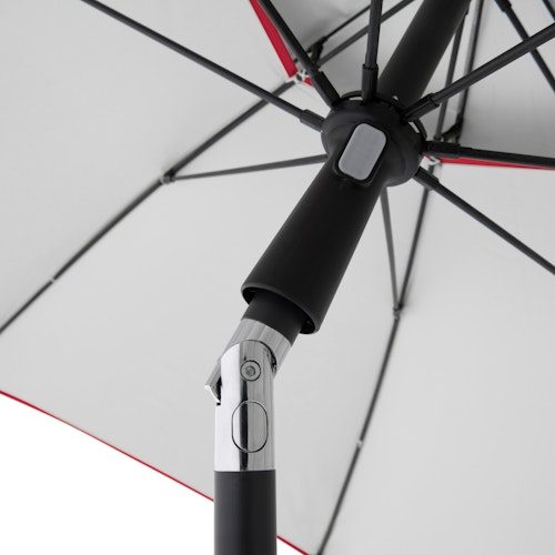 doppler Strandschirm WINDPROFI 200 Manual, Aluminium Anthrazit / 100 % Polyester 80 g/m²