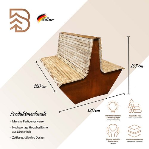 Badeko Sitzbank „neuer Wall“
