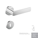 Vorschaubild Griffwerk Wechselgarnitur SIEGER DESIGN MINIMAL MODERN K4-Edelstahl pol.