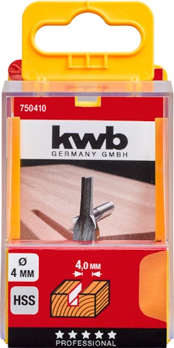 kwb HSS Nutfräser  4 mm SB-Box 750410