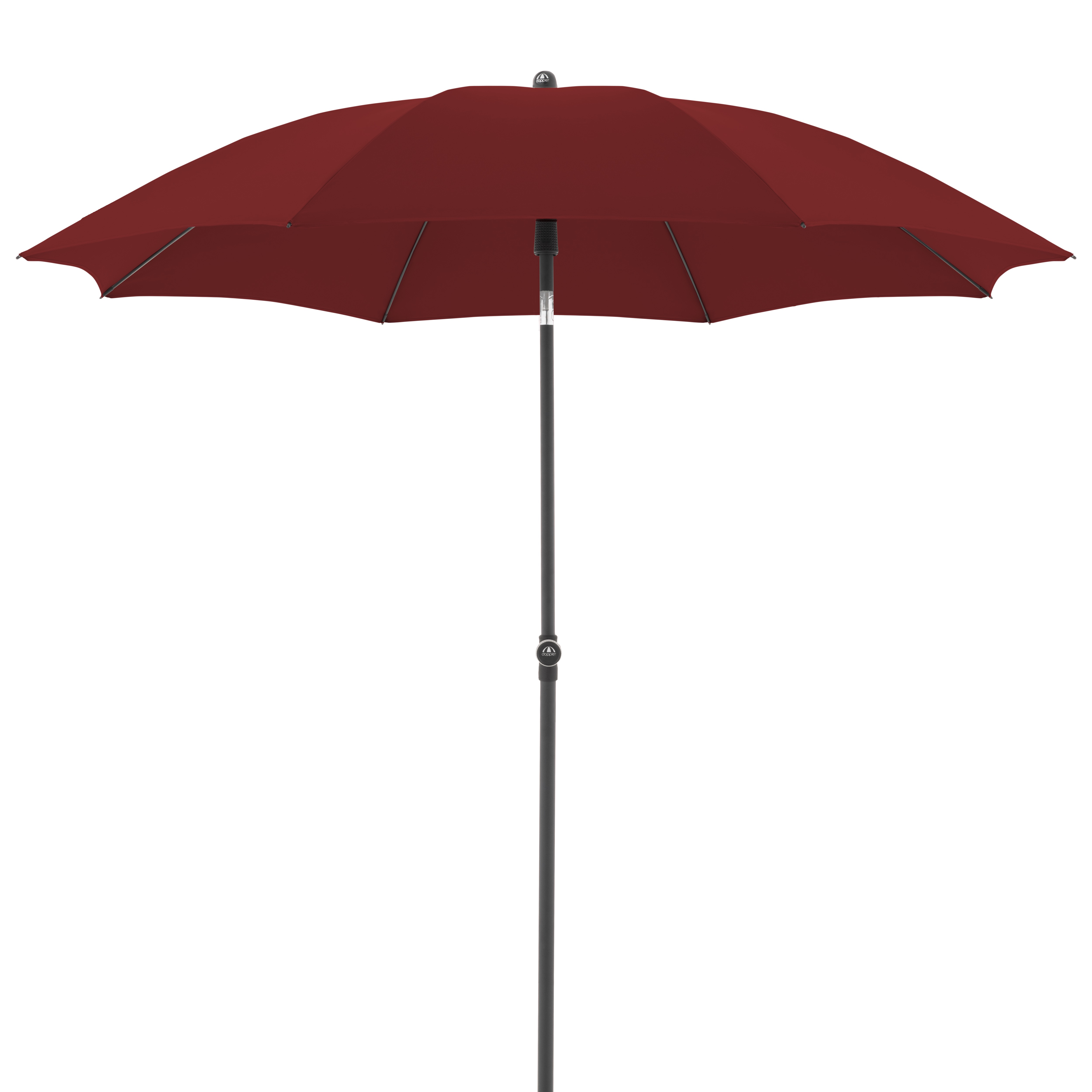 doppler Mittelmastschirm ACTIVE 210 Green Edition, Stahl Anthrazit / Polyester 180 g/m² Bordeaux