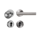 Vorschaubild Griffwerk LUCIA PROFESSIONAL Schraubtechnik -Edelstahl matt Schutzrosettengarnitur -Knopf R3 -PZ -Kombi-Innenrosettensatz rund