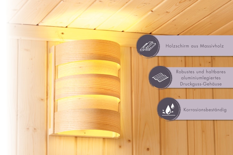 Karibu Saunaleuchte Classic