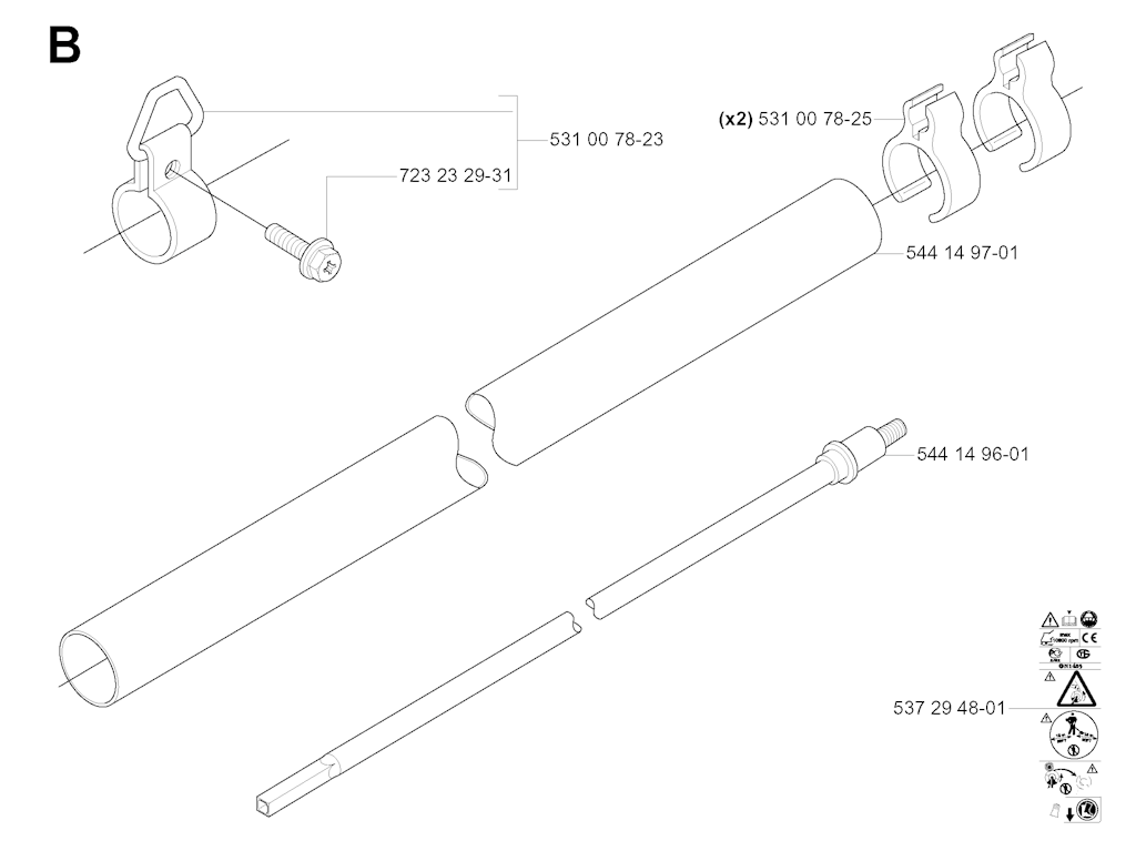 Explosionszeichnung Ersatzteile