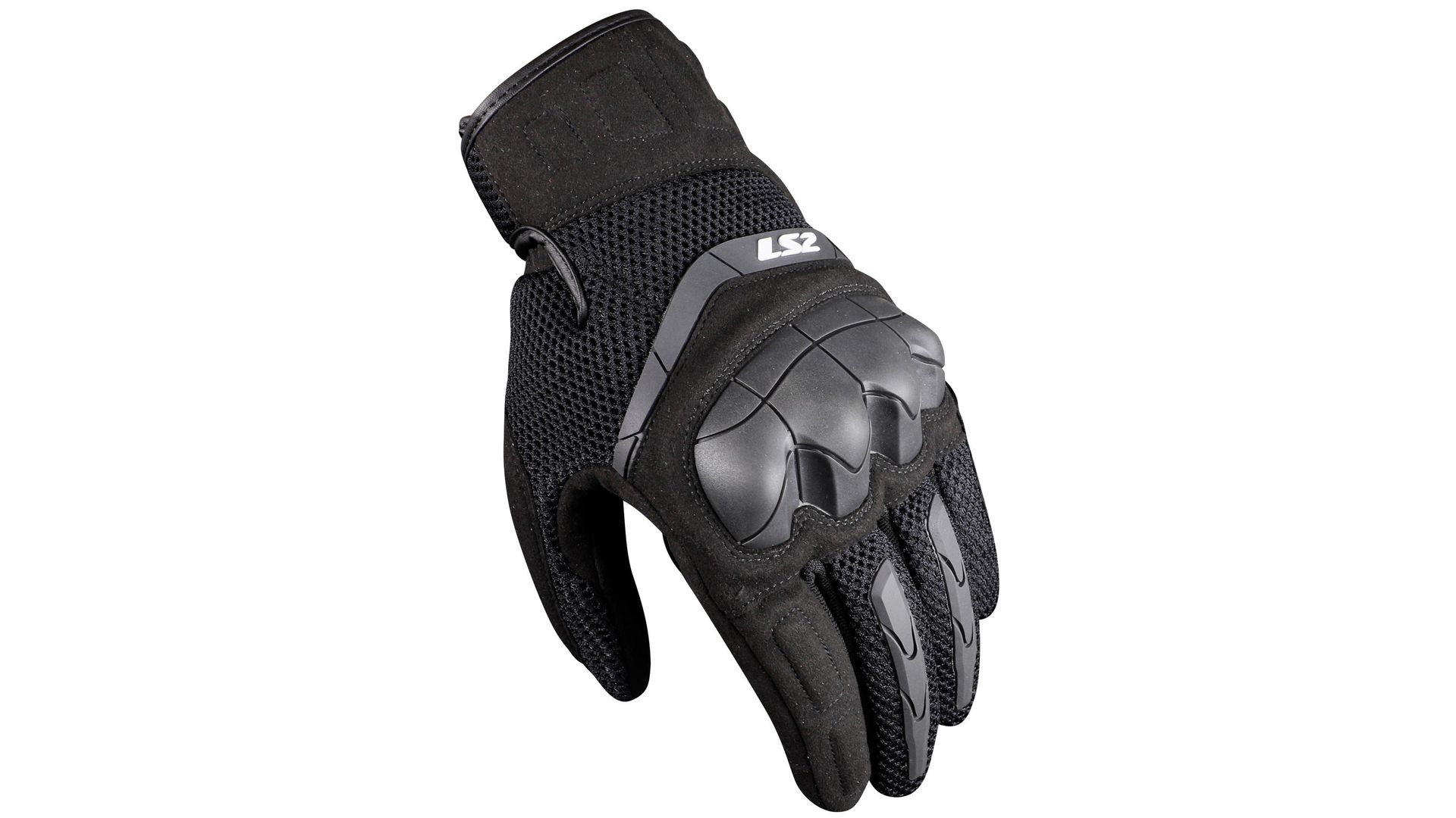 LS2 Handschuh Kubra Herren - Schwarz  [Größe XXL]