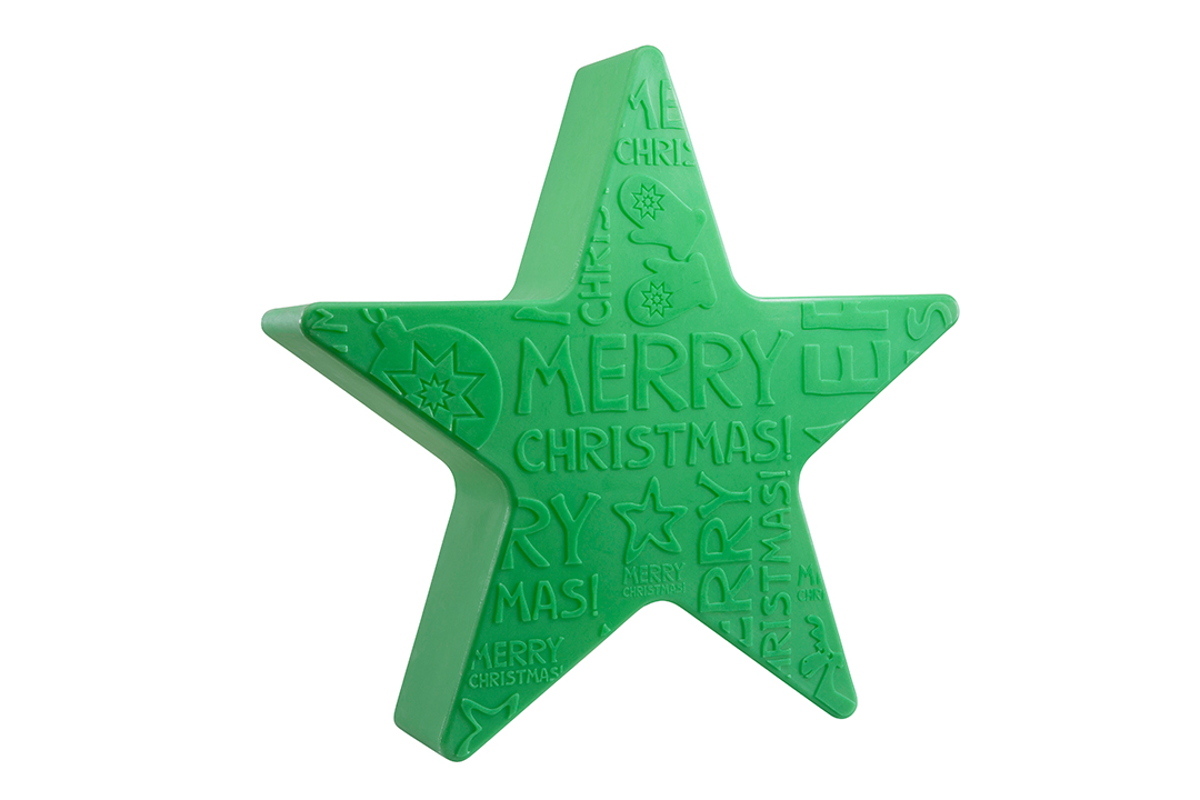 8 seasons design LED-Dekoleuchte Shining Star 'Merry Christmas' Ø 60 cm, grün (WW)