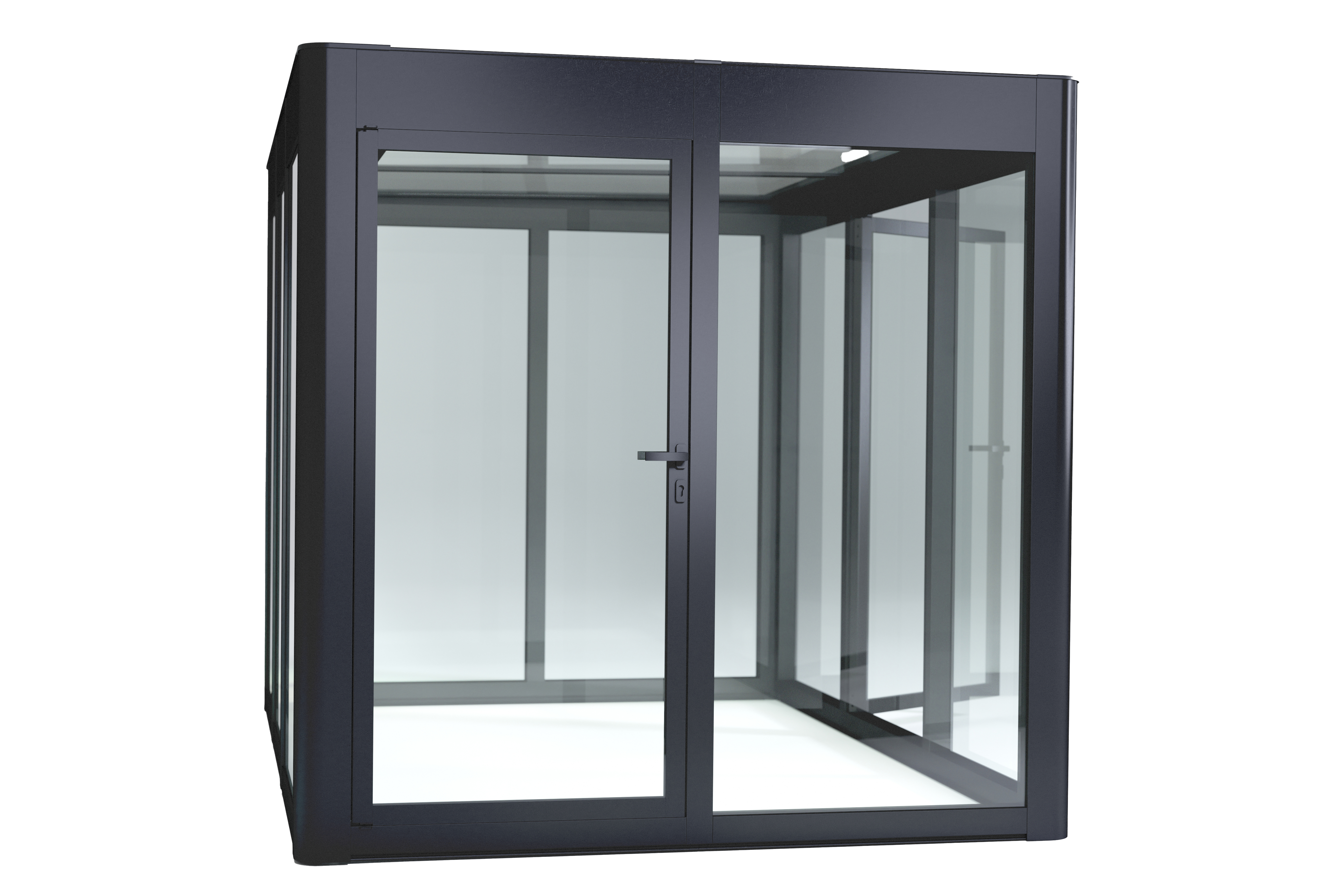 SunElements Zusatztür für Gewächshäuser (BxH 95 x 198 cm)  Acrylglas anthrazit-metallic