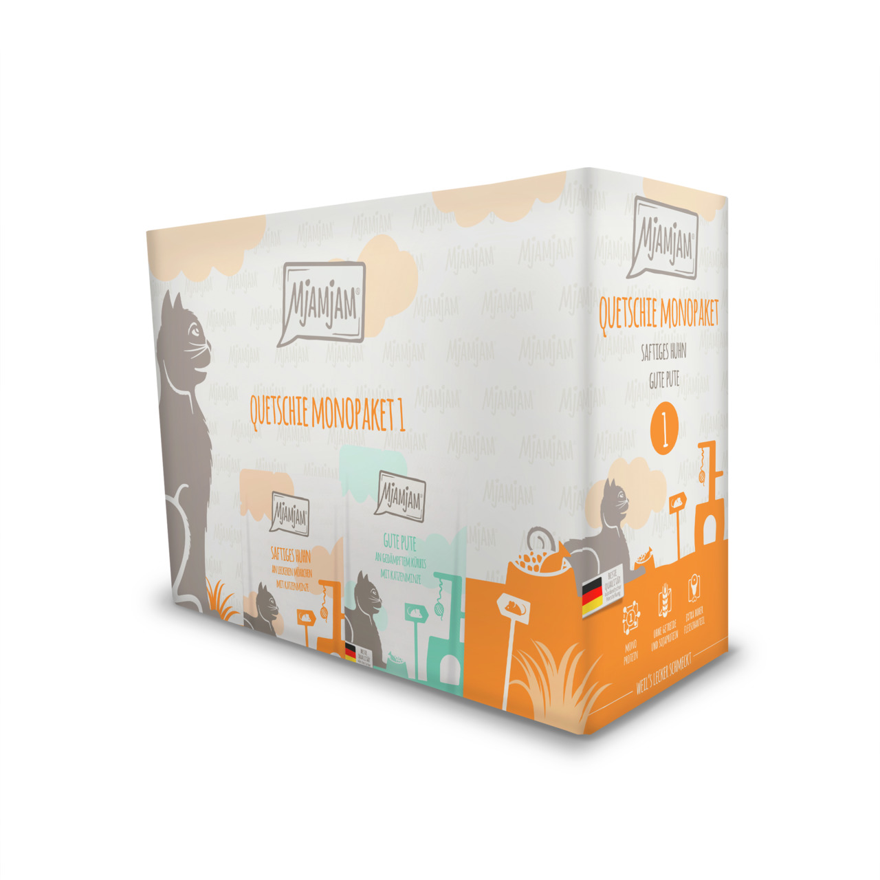 MJAMJAM Monopaket I 12 x 125g Katzennassfutter