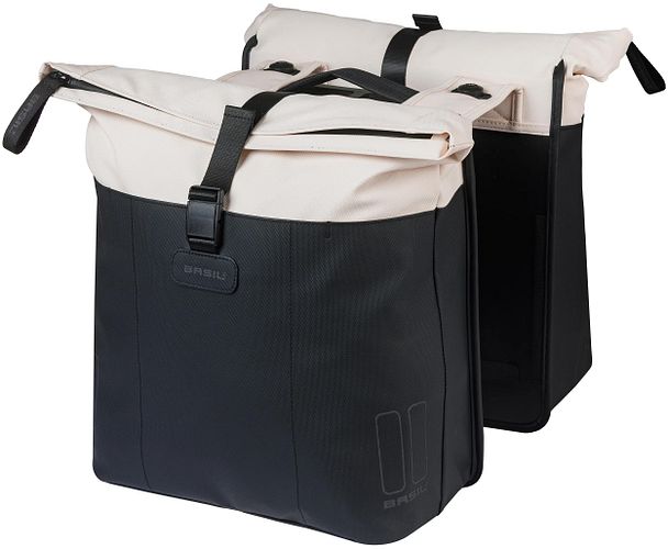 Basil Doppeltasche Vive 35 l schwarz/beige schwarz / cremefarben