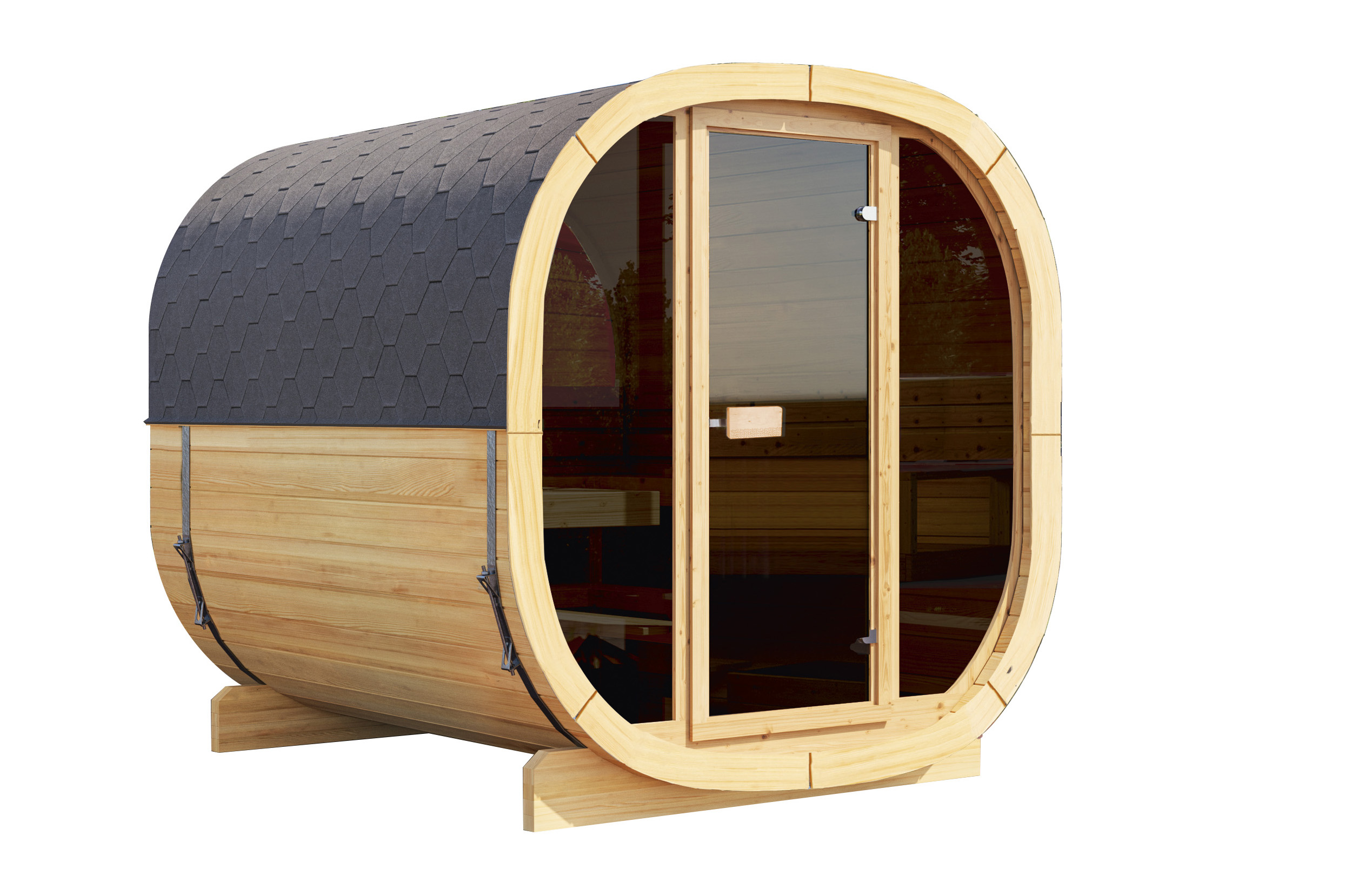 Wolff Finnhaus Gartensauna Calina 2123 Bausatz naturbelassen - 42 mm Ohne Ofen