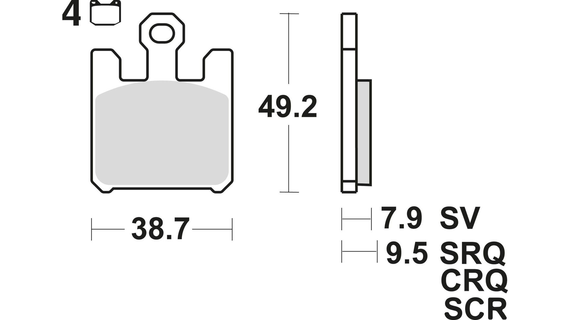 TRW Bremsbelag MCB 742 mit Zulassung