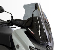 ERMAX Windschutzscheibe Sport Acrylic durchsichtig Schwarz getönt für YAMAHA Nmax 125
