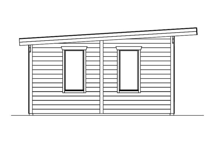 Skan Holz Gartenhaus Arnheim - 45 mm