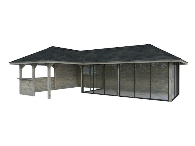Palmako Pavillon Bianca 33,2 m² Set 220 Slide