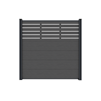 T&J MALCHOW WPC Steckzaunset 180 x 180 cm, Anthrazit