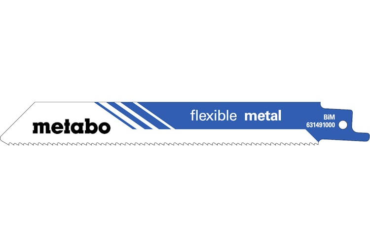 Metabo 5 Säbelsägeblätter "flexible metal" 150 x 0,9 mmBiM1,8 mm/ 14 TPI