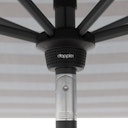 Vorschaubild doppler Mittelmastschirm myZONE 300 x 200 Auto Tilt, Aluminium Anthrazit / 100 % Polyester 180 g/m²