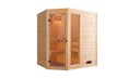 Vorschaubild Weka Sauna Valida Eck 1 mit Glastür/Fenster- Massivholzsauna 38 mm