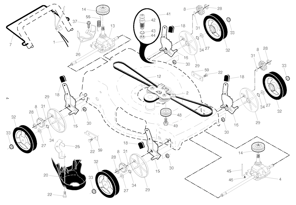 Explosionszeichnung Ersatzteile