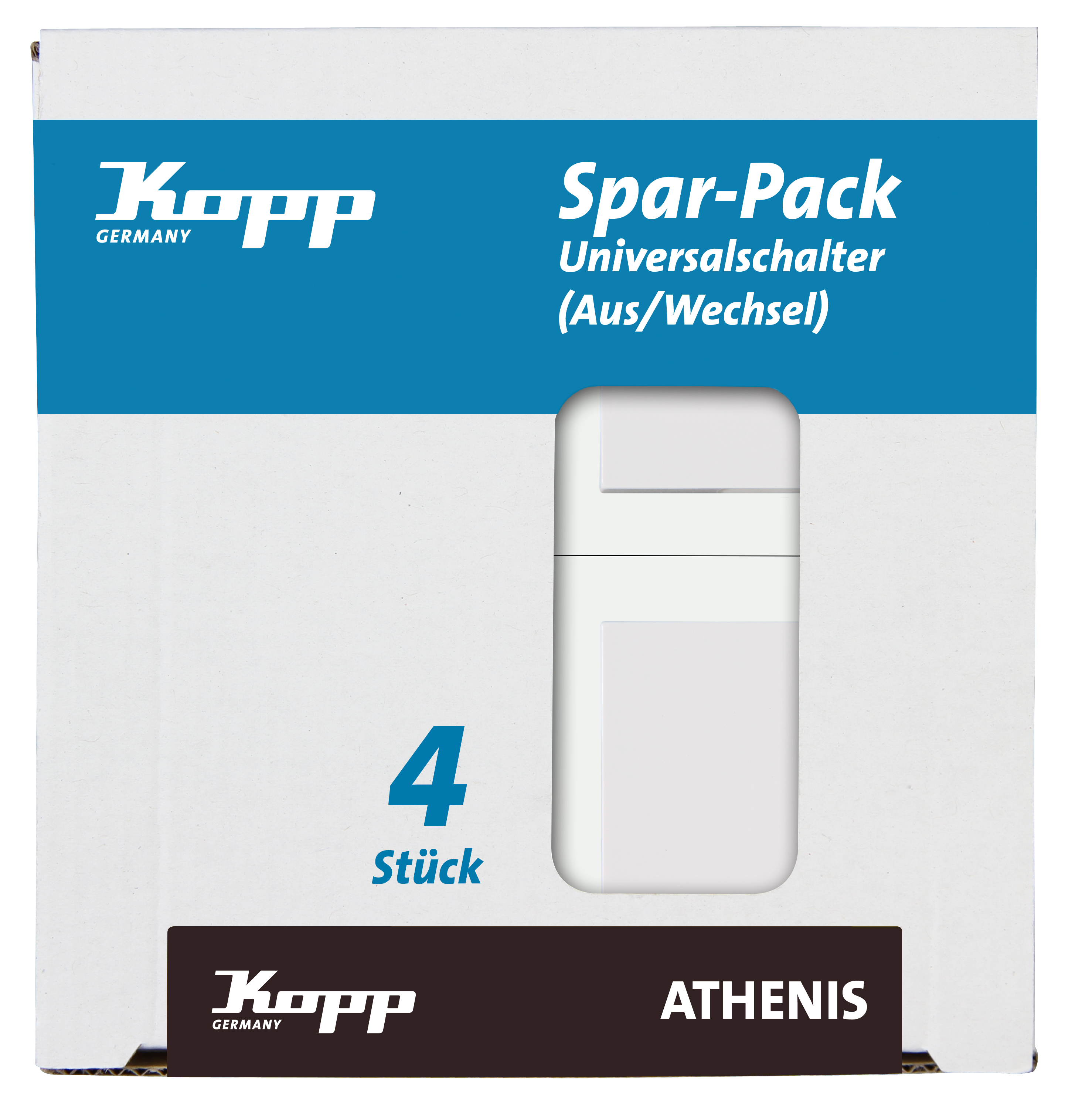 Kopp Universalschaltzer ATHENIS rein-weiß Profi-Pack