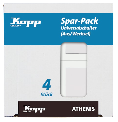 Kopp Universalschaltzer ATHENIS rein-weiß Profi-Pack
