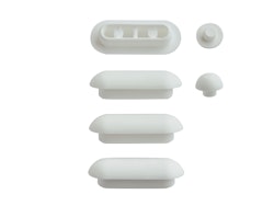 WC-SITZ PUFFERSET 20 4 RING /2 DECKELPUF.