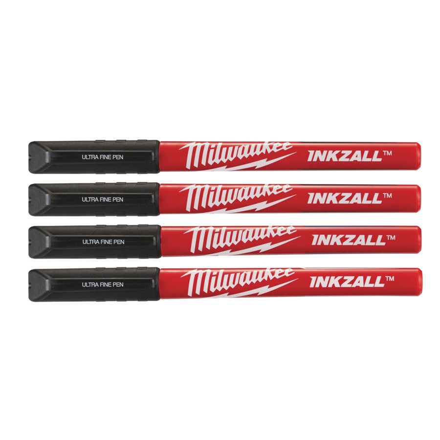 Milwaukee INKZALL Fineliner schwarz (4pc) 48223164